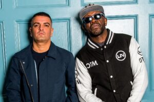 Artist photo of DJ Luck & MC Neat, iconic UK Garage producers and performers, pioneers of the UK garage music scene